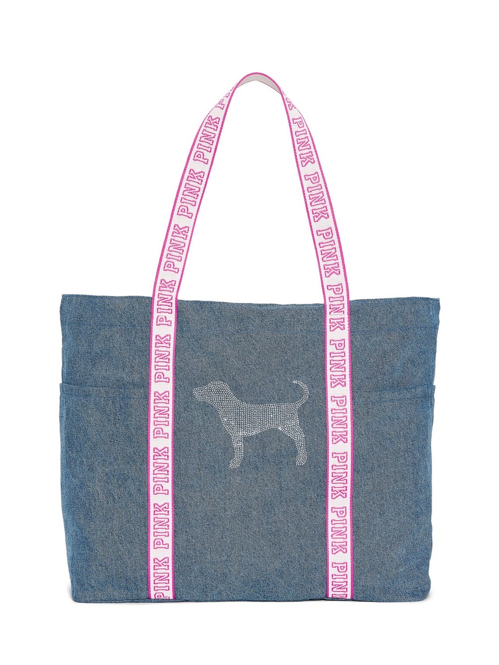 PINK Denim Tote Bag
